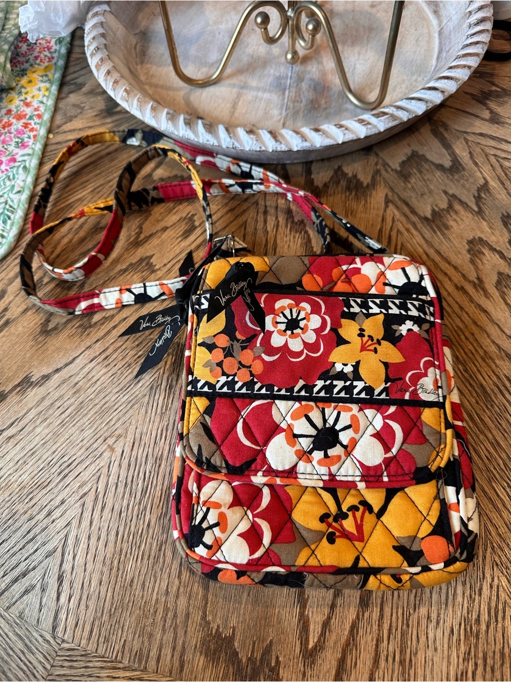 Vera Bradley Bittersweet Quilted Mini Crossbody Bag